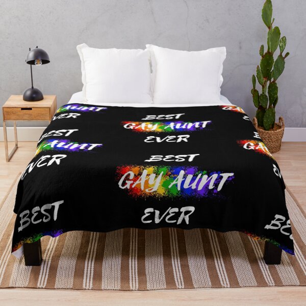 Item preview, Best Gay Aunt Ever Rainbow Color Splash For Proud Aunts In Black designed and sold by LuckyKermit.