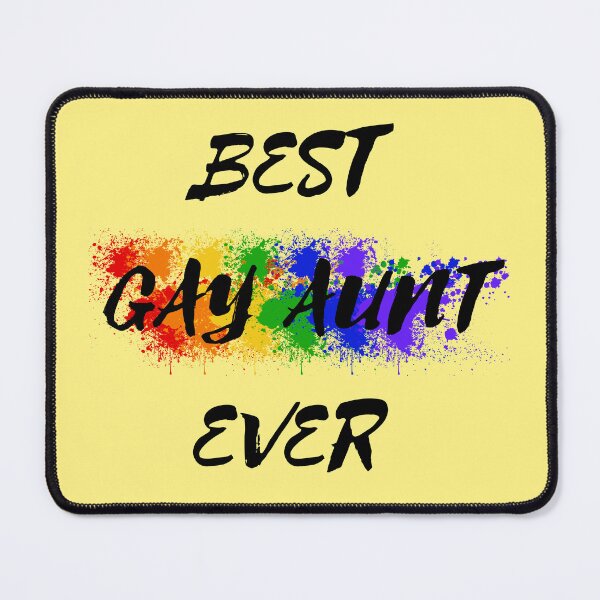 Item preview, Best Gay Aunt Ever Rainbow Color Splash For Proud Aunts In Yellow designed and sold by LuckyKermit.