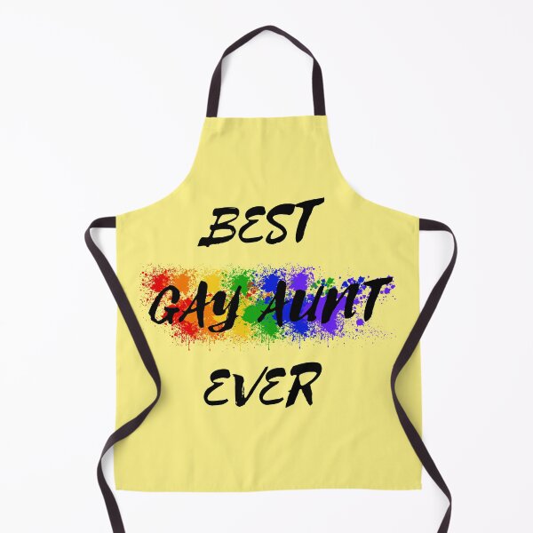 Item preview, Best Gay Aunt Ever Rainbow Color Splash For Proud Aunts In Yellow designed and sold by LuckyKermit.