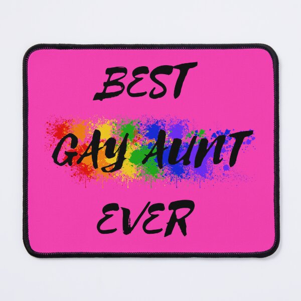 Item preview, Best Gay Aunt Ever Rainbow Color Splash For Proud Aunts In Pink designed and sold by LuckyKermit.