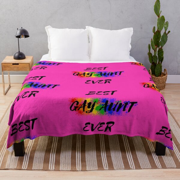 Item preview, Best Gay Aunt Ever Rainbow Color Splash For Proud Aunts In Pink designed and sold by LuckyKermit.