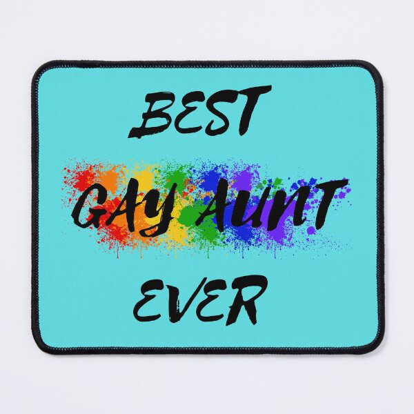 Item preview, Best Gay Aunt Ever Rainbow Color Splash For Proud Aunts In Cyan designed and sold by LuckyKermit.