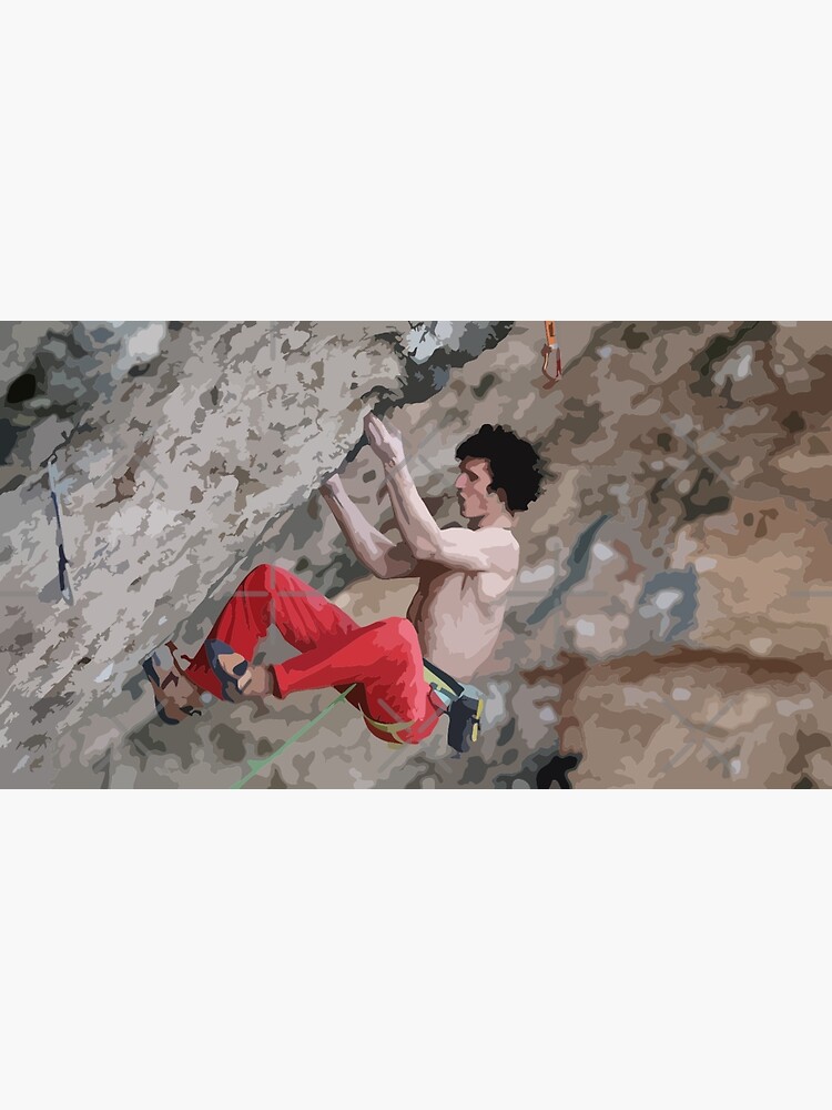 Adam Ondra envoyant la peinture Poster - Main Image