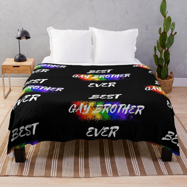 Item preview, Best Gay Brother Ever Rainbow Color Splash For Proud Siblings In Black designed and sold by LuckyKermit.