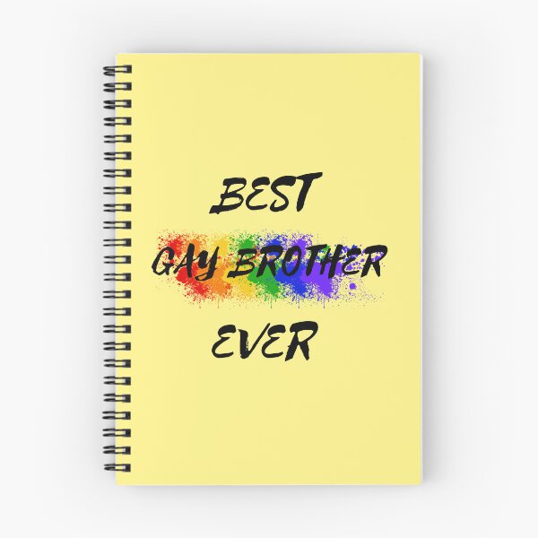 Item preview, Best Gay Brother Ever Rainbow Color Splash For Proud Siblings In Yellow designed and sold by LuckyKermit.