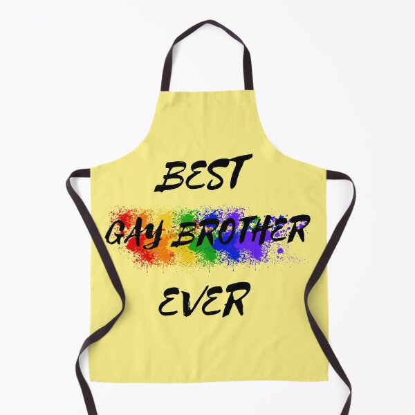 Item preview, Best Gay Brother Ever Rainbow Color Splash For Proud Siblings In Yellow designed and sold by LuckyKermit.