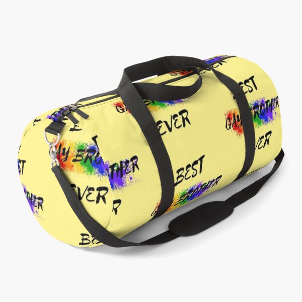Item preview, Best Gay Brother Ever Rainbow Color Splash For Proud Siblings In Yellow designed and sold by LuckyKermit.