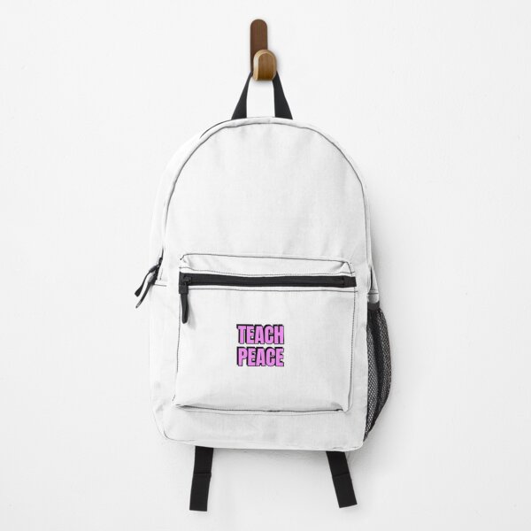 Item preview, Teach Peace - pink text - no more war designed and sold by Inspirationmotivation.