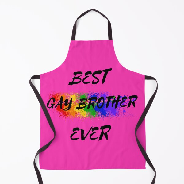 Item preview, Best Gay Brother Ever Rainbow Color Splash For Proud Siblings In Pink designed and sold by LuckyKermit.