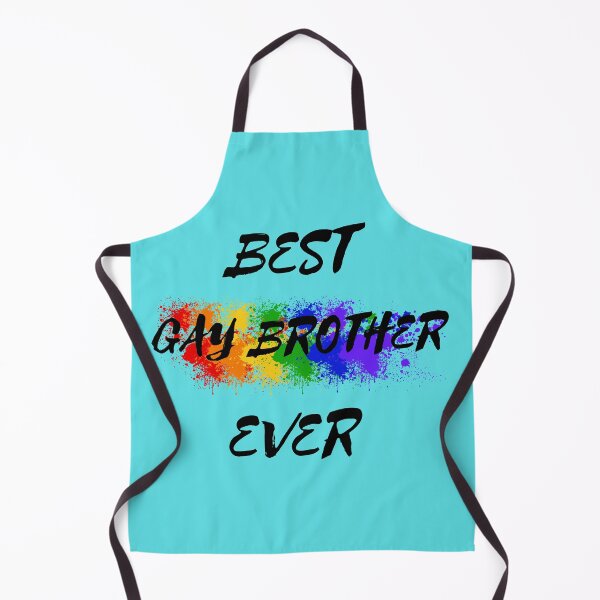 Item preview, Best Gay Brother Ever Rainbow Color Splash For Proud Siblings In Cyan designed and sold by LuckyKermit.