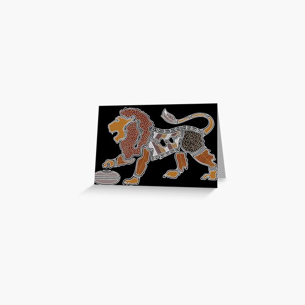 Item preview, Authentic Aboriginal Art - Lion designed and sold by HogarthArts.
