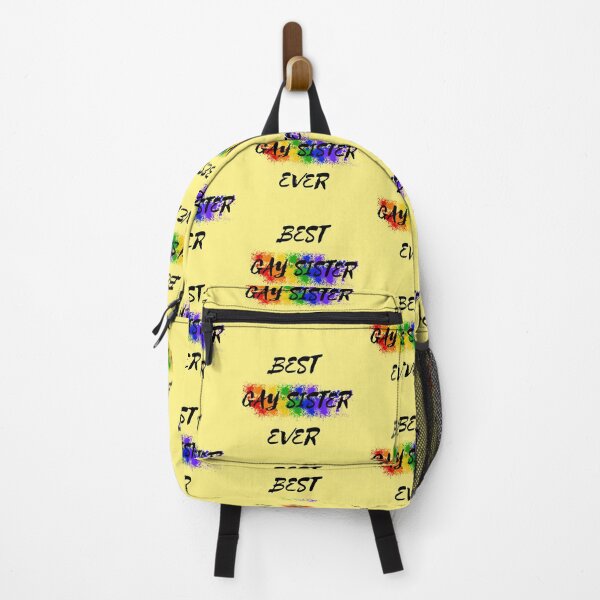 Item preview, Best Gay Sister Ever Rainbow Color Splash For Proud Siblings In Yellow designed and sold by LuckyKermit.