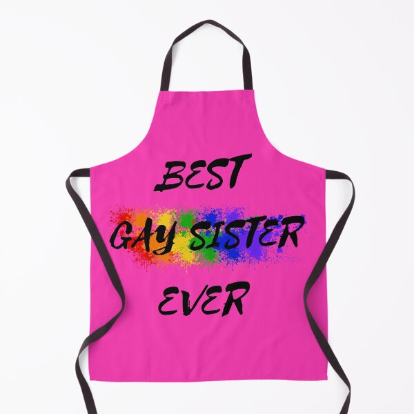 Item preview, Best Gay Sister Ever Rainbow Color Splash For Proud Siblings In Pink designed and sold by LuckyKermit.