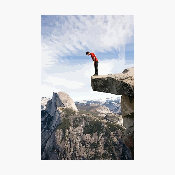 Item preview, Alex Honnold Half Dome Painting designed and sold by Positive Lad.