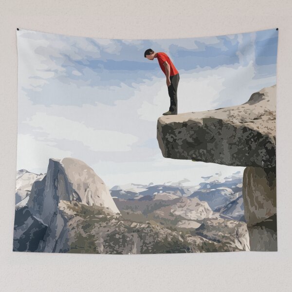 Item preview, Alex Honnold Half Dome Painting designed and sold by Positive Lad.