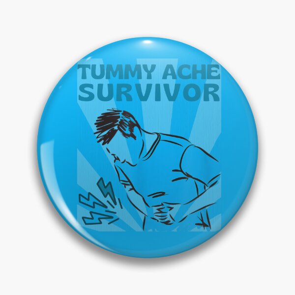 Item preview, Tummy Ache Survivor. Illness meme - Perfect for ANYBODY ibs irritable bowel syndrome, ulcerative colitis, ibd, chrons disease  or even stomach cancer sufferers who has a positive good sense of humor.  designed and sold by Saffire6.