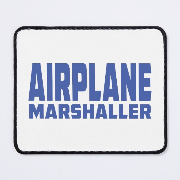 Item preview, Airplane Marshaller - Ramp Agent - Turnaround Coordinator / Blue Text designed and sold by Ikaroots.