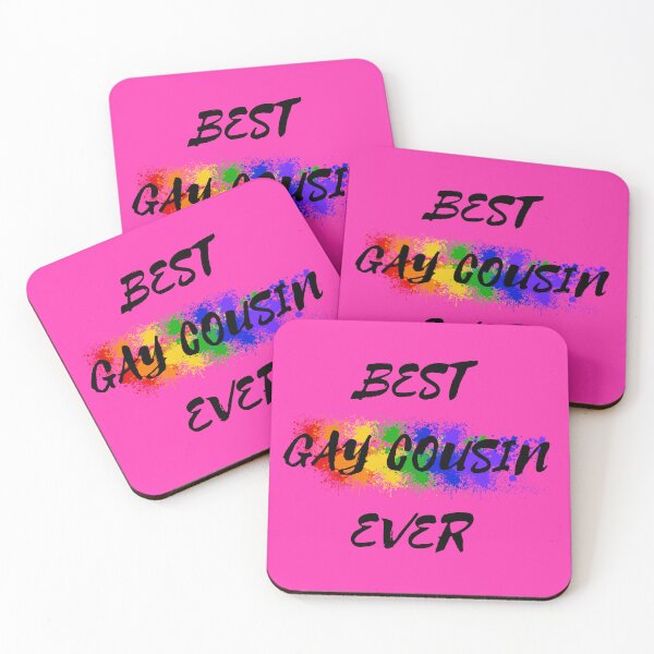 Item preview, Best Gay Cousin Ever Rainbow Color Splash For Proud Cousins In Pink designed and sold by LuckyKermit.