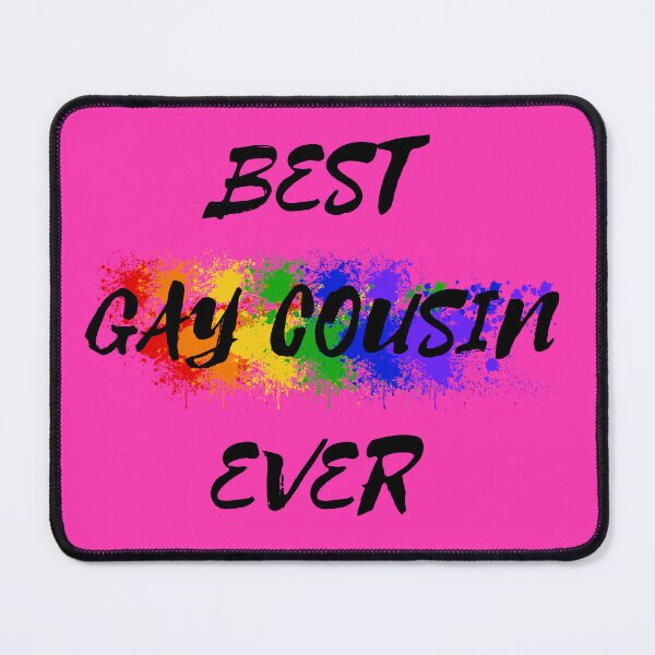 Item preview, Best Gay Cousin Ever Rainbow Color Splash For Proud Cousins In Pink designed and sold by LuckyKermit.
