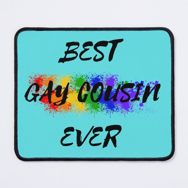 Item preview, Best Gay Cousin Ever Rainbow Color Splash For Proud Cousins In Cyan designed and sold by LuckyKermit.