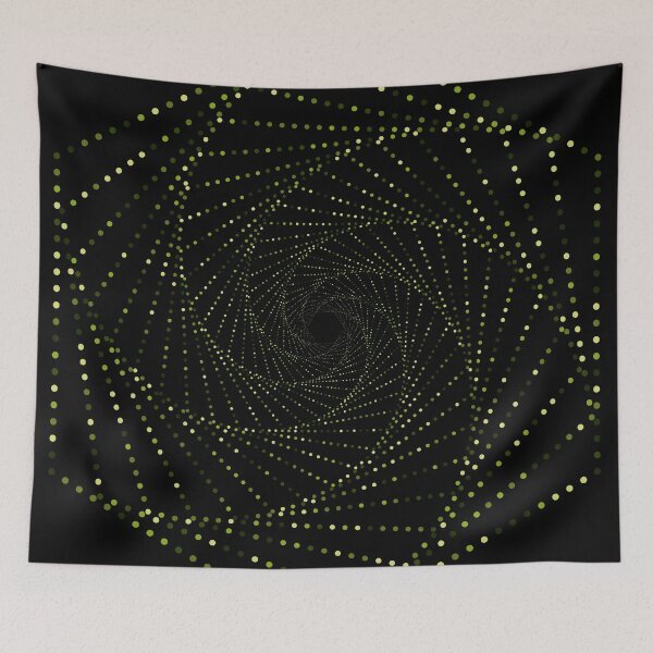 Item preview, Spiral Hexagon Dots Pattern designed and sold by JenTrinhArt.