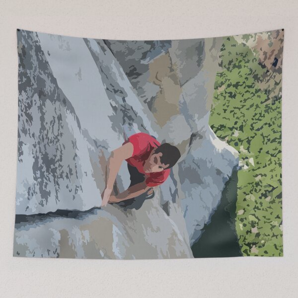 Item preview, Alex Honnold Free Solo El Cap Painting designed and sold by Positive Lad.