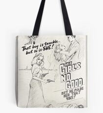 Graphic Novel Art: The Girl's No Good! Tote Bag