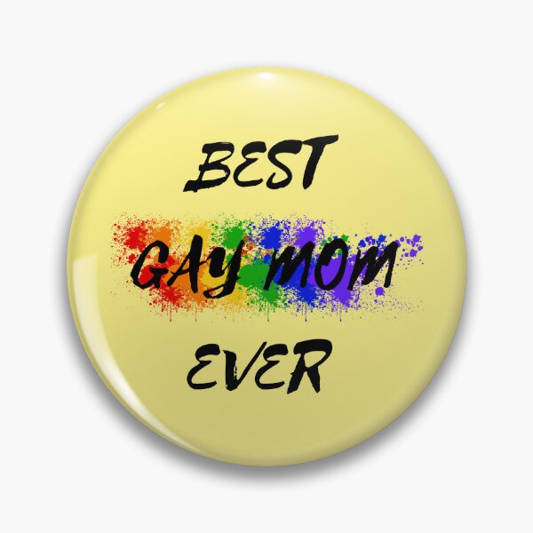 Item preview, Best Gay Mom Ever Rainbow Color Splash For Proud Parents In Yellow designed and sold by LuckyKermit.