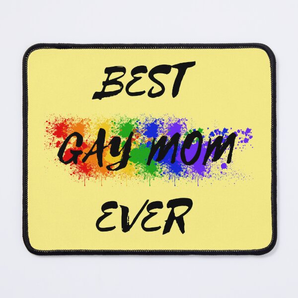 Item preview, Best Gay Mom Ever Rainbow Color Splash For Proud Parents In Yellow designed and sold by LuckyKermit.