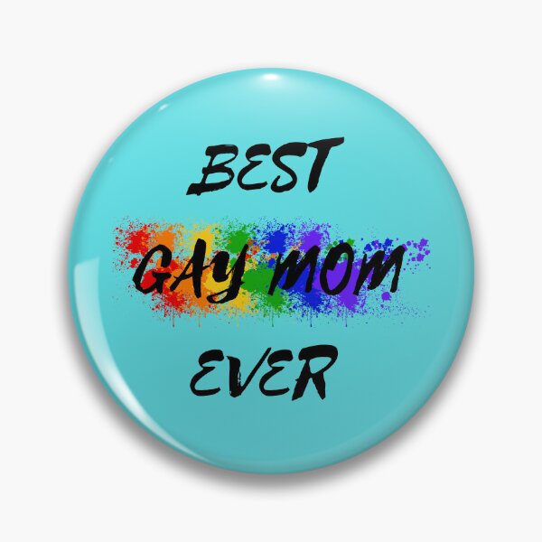 Item preview, Best Gay Mom Ever Rainbow Color Splash For Proud Parents In Cyan designed and sold by LuckyKermit.