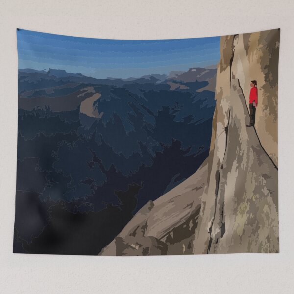 Item preview, Alex Honnold Thank God Ledge Half Dome Solo Painting designed and sold by Positive Lad.