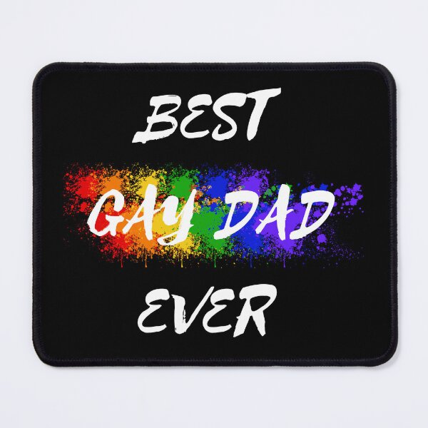 Item preview, Best Gay Dad Ever Rainbow Color Splash For Proud Parents In Black designed and sold by LuckyKermit.