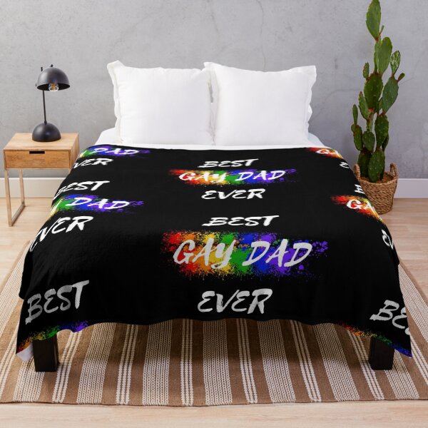 Item preview, Best Gay Dad Ever Rainbow Color Splash For Proud Parents In Black designed and sold by LuckyKermit.