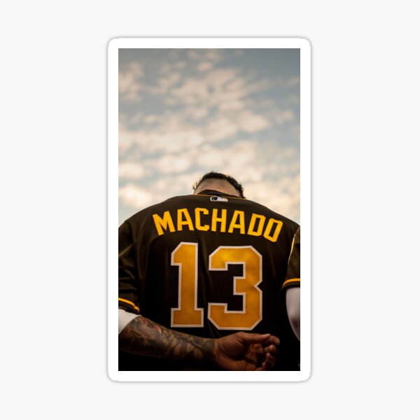 Manny Machado #13 San Diego Padres Signature Jersey Sticker for