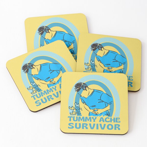 Item preview, Tummy Ache Survivor. Illness meme - Perfect for ANYBODY ibs irritable bowel syndrome, ulcerative colitis, ibd, chrons disease  or even stomach cancer sufferers who has a positive good sense of humor.  designed and sold by Saffire6.