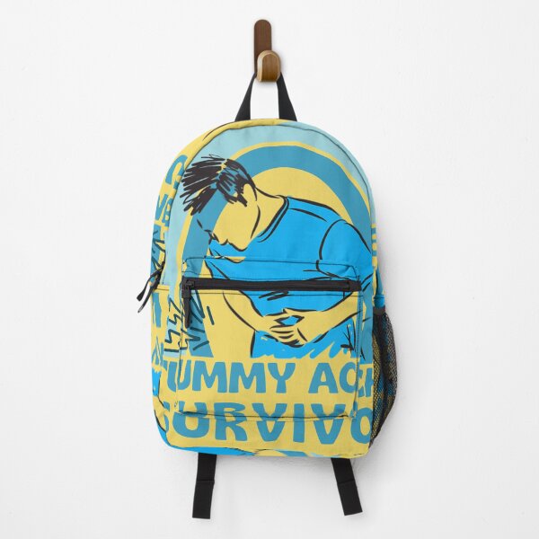Item preview, Tummy Ache Survivor. Illness meme - Perfect for ANYBODY ibs irritable bowel syndrome, ulcerative colitis, ibd, chrons disease  or even stomach cancer sufferers who has a positive good sense of humor.  designed and sold by Saffire6.