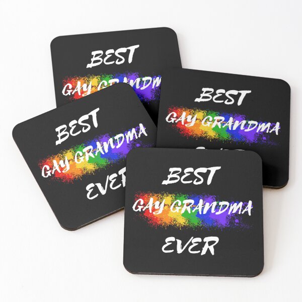 Item preview, Best Gay Grandma Ever Rainbow Color Splash For Proud Grandparents In Black designed and sold by LuckyKermit.