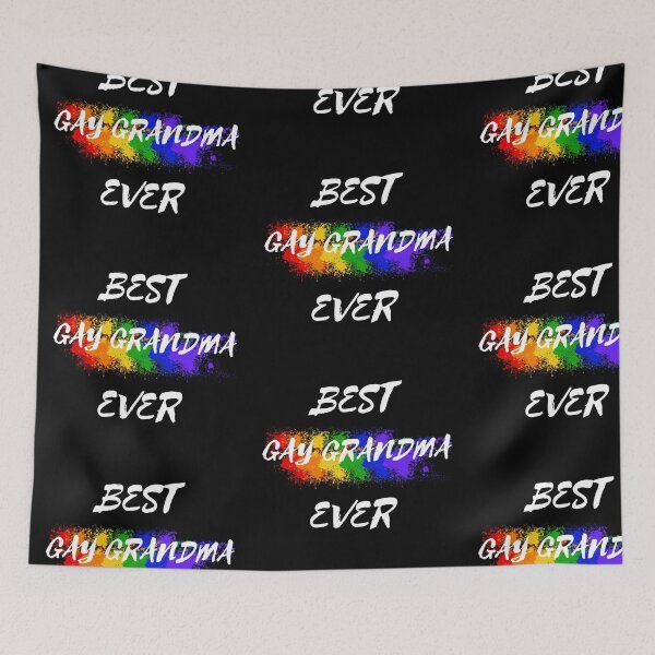 Item preview, Best Gay Grandma Ever Rainbow Color Splash For Proud Grandparents In Black designed and sold by LuckyKermit.
