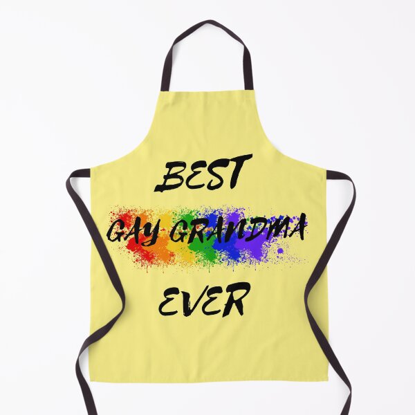 Item preview, Best Gay Grandma Ever Rainbow Color Splash For Proud Grandparents In Yellow designed and sold by LuckyKermit.
