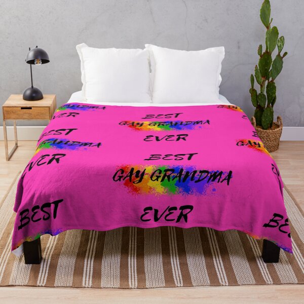 Item preview, Best Gay Grandma Ever Rainbow Color Splash For Proud Grandparents In Pink designed and sold by LuckyKermit.