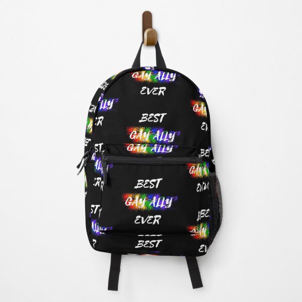 Item preview, Best Gay Ally Ever Rainbow Color Splash For Proud Allies In Black designed and sold by LuckyKermit.