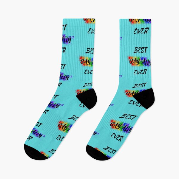 Item preview, Best Gay Ally Ever Rainbow Color Splash For Proud Allies In Cyan designed and sold by LuckyKermit.