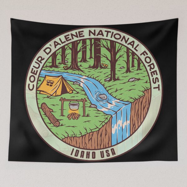 Item preview, Coeur d'Alene National Forest River Camp designed and sold by JordanHolmes.