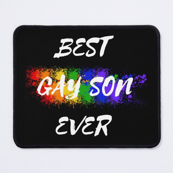 Item preview, Best Gay Son Ever Rainbow Color Splash For Pride Month In Black designed and sold by LuckyKermit.