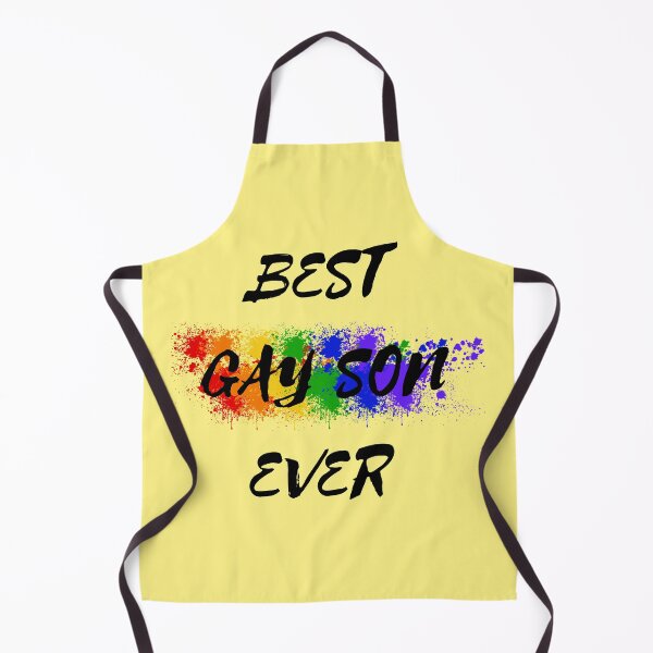 Item preview, Best Gay Son Ever Rainbow Color Splash For Pride Month In Yellow designed and sold by LuckyKermit.
