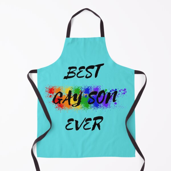 Item preview, Best Gay Son Ever Rainbow Color Splash For Pride Month In Cyan designed and sold by LuckyKermit.