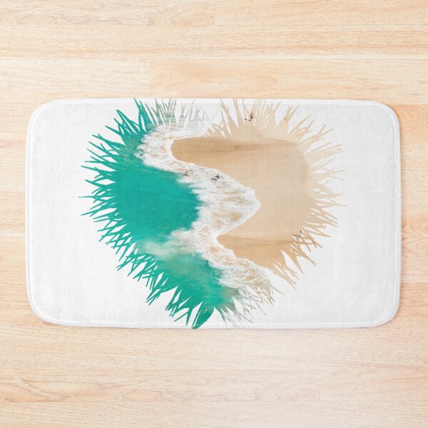 Item preview, Sandy Beach Foamy Sea Heart designed and sold by kryative.