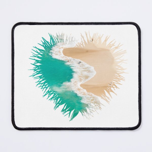 Item preview, Sandy Beach Foamy Sea Heart designed and sold by kryative.