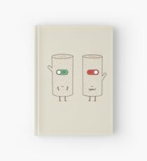 log on and log off Hardcover Journal
