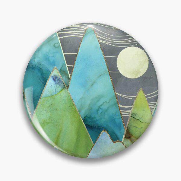 Item preview, Moonlit Mountains designed and sold by spacefrogdesign.